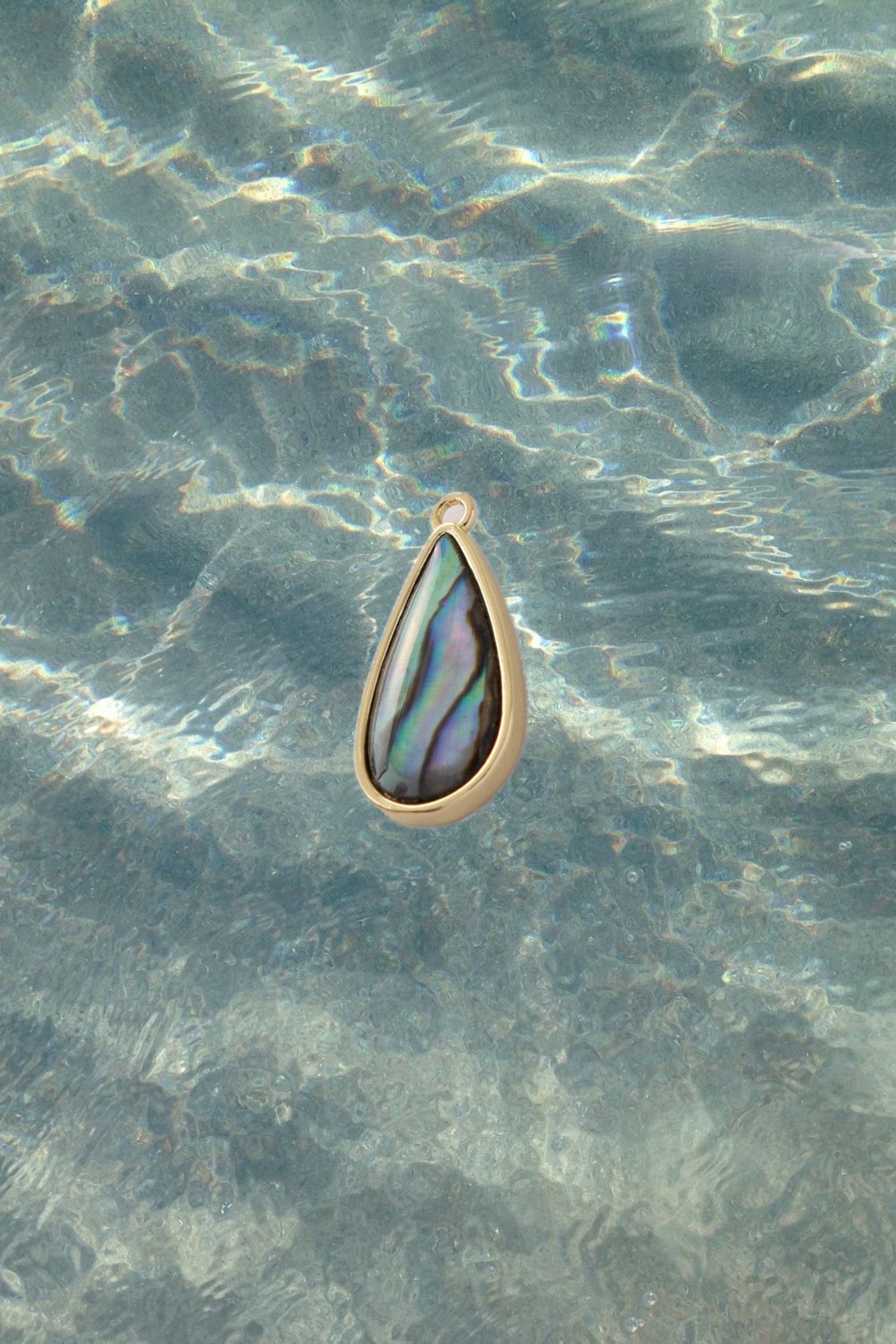Abalone Teardrop Charm