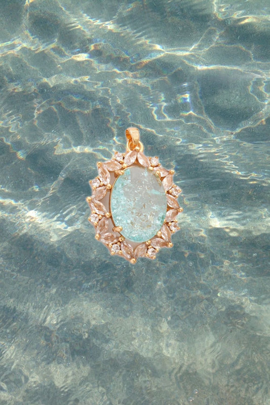 Large Blue Gem Charm