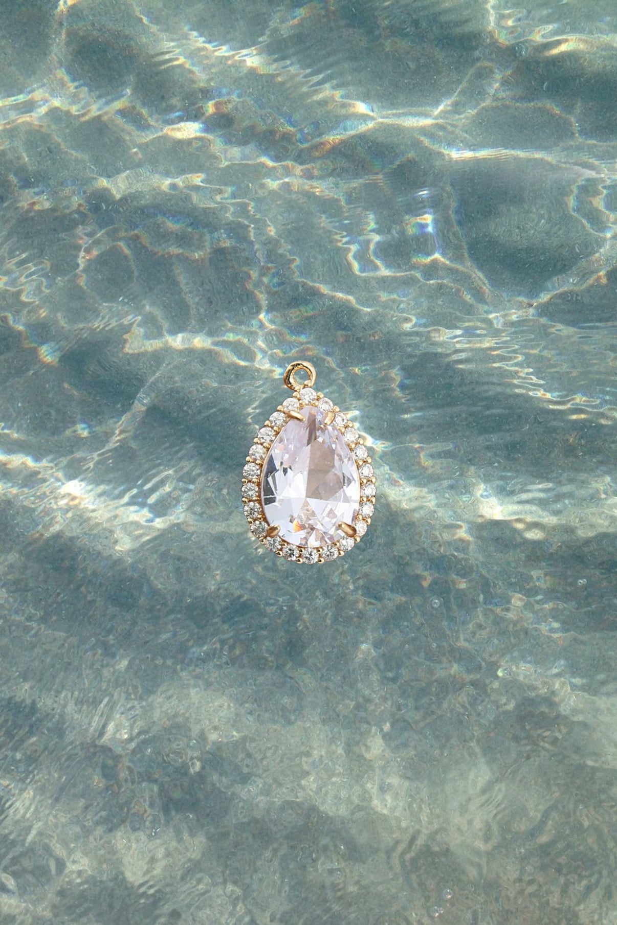 Crystal Teardrop Gem