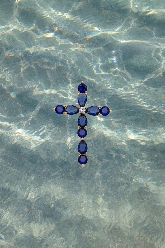 Blue Cross Charm
