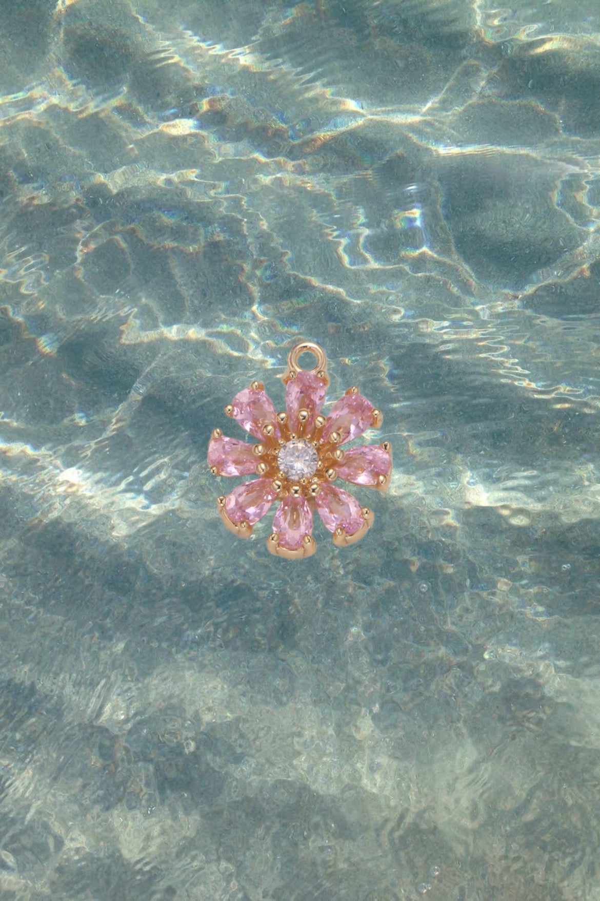 Pink Flower Charm