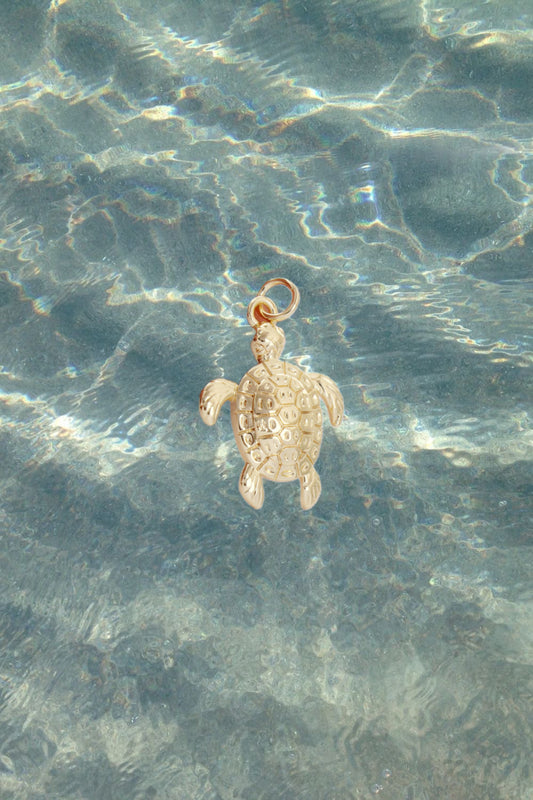 Gold Seaturtle Charm