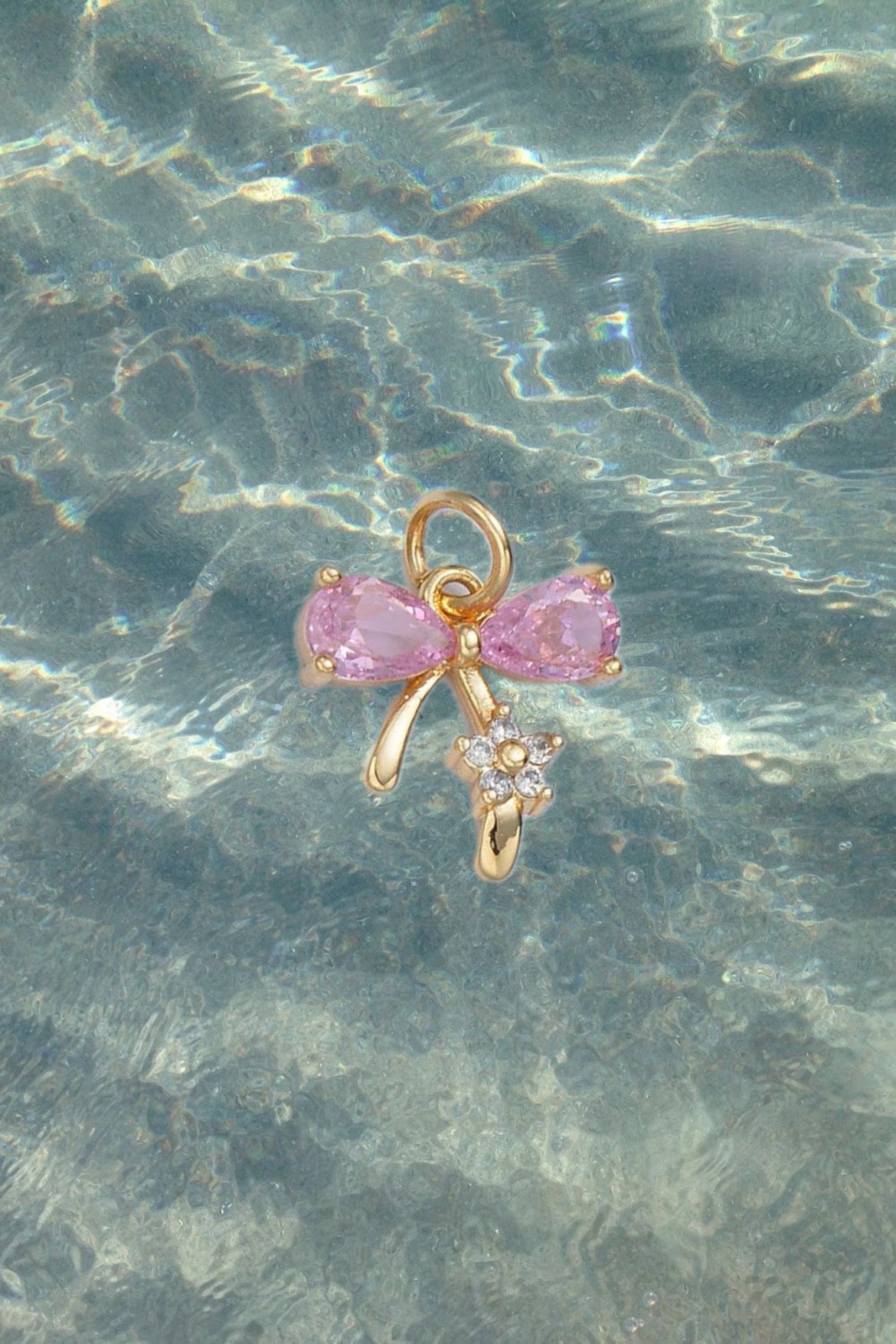 Pink Bow Charm
