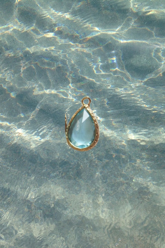 Light Blue Gem Charm