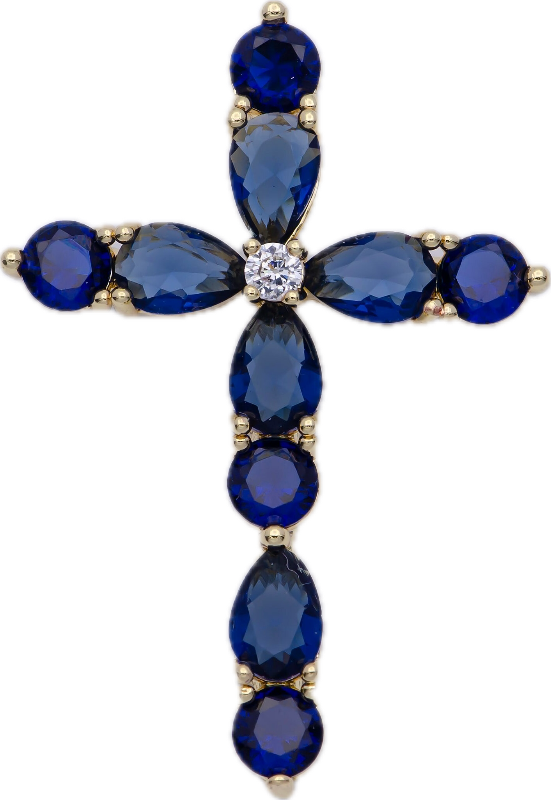 Blue Cross Charm