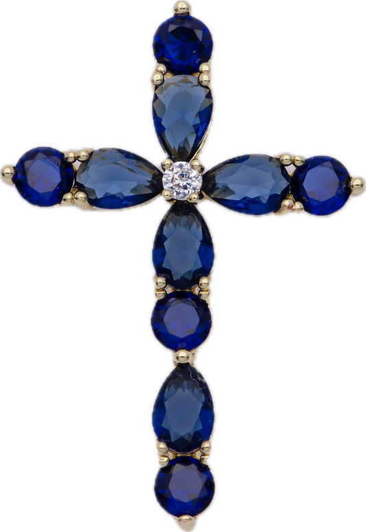 Blue Cross Charm