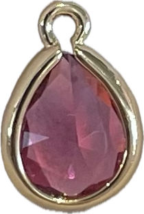 Magenta Gem Charm